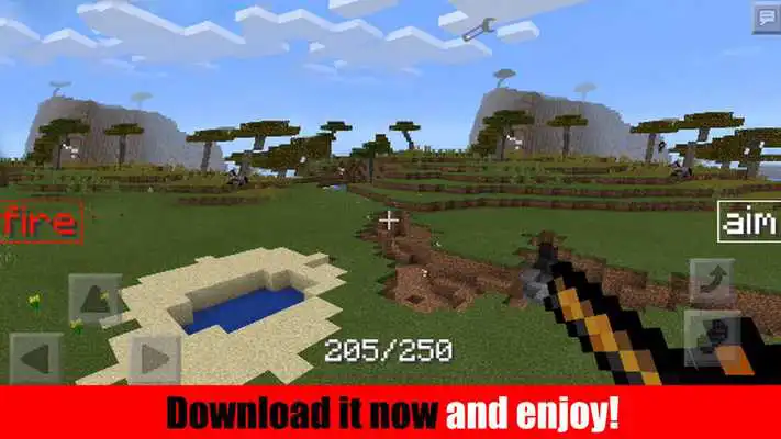 Weapons for MCPE online game with UptoPlay