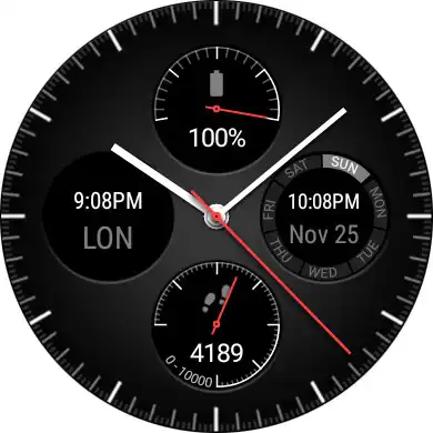 Play Wear Chronograph Watch Face  and enjoy Wear Chronograph Watch Face with UptoPlay