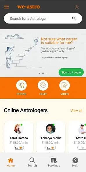 Play We-astro - Live Online Astrolo as an online game We-astro - Live Online Astrolo with UptoPlay