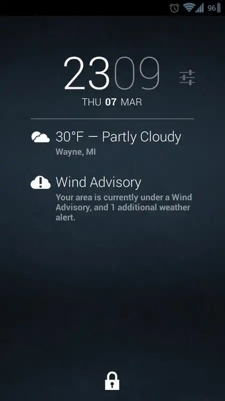 Play Weather Alerts for DashClock