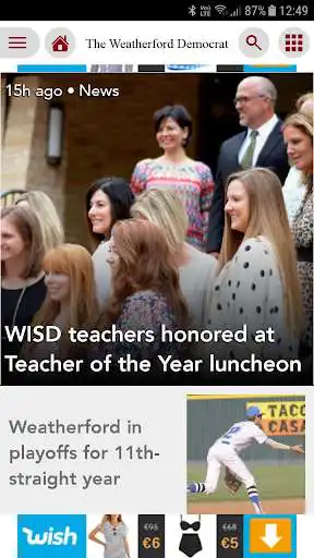 Play Weatherford Democrat  and enjoy Weatherford Democrat with UptoPlay