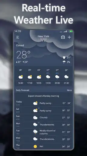 Play Weather Forecast - Accurate Weather & Weather Live as an online game Weather Forecast - Accurate Weather & Weather Live with UptoPlay