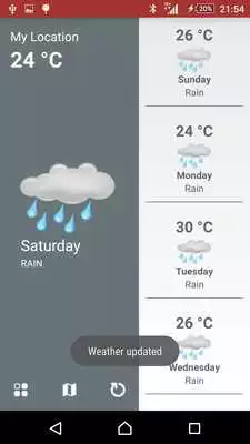 Play Weather forecast today Widget