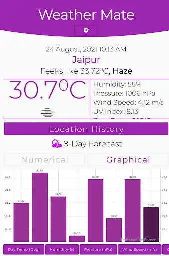 Play WeatherMate as an online game WeatherMate with UptoPlay