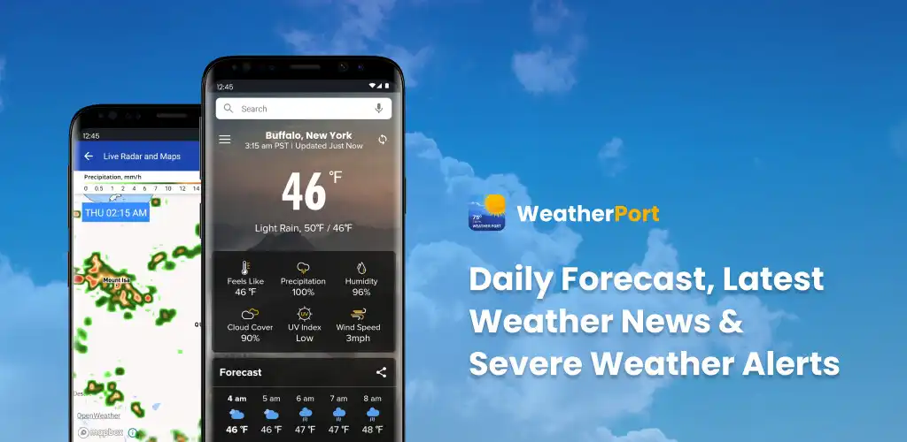 Play Weather Port: Forecast  Radar  and enjoy Weather Port: Forecast  Radar with UptoPlay
