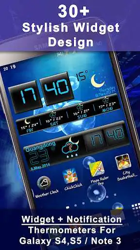 Play Weather Rise Clock 30+ Widgets  and enjoy Weather Rise Clock 30+ Widgets with UptoPlay
