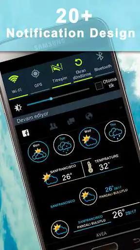 Play Weather Rise Clock 30+ Widgets as an online game Weather Rise Clock 30+ Widgets with UptoPlay