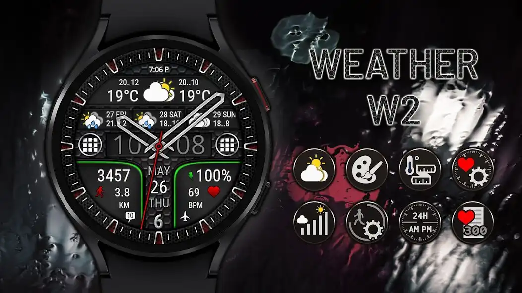 Play Weather watch face W2 and enjoy Weather watch face W2 with UptoPlay Play Weather watch face W2 and enjoy Weather watch face W2 with UptoPlay