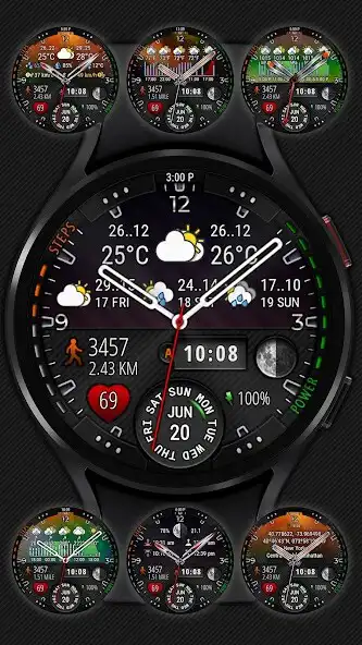 Play Weather watch face W3 as an online game Weather watch face W3 with UptoPlay