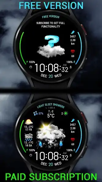 Play Weather watch face W5 as an online game Weather watch face W5 with UptoPlay