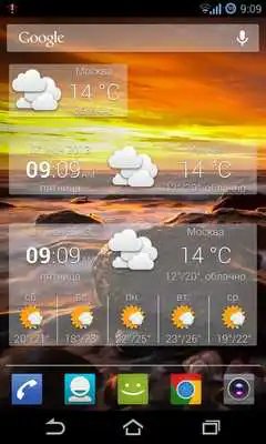 Play Weather Widget Minimal style