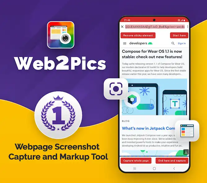 Play Web2Pics - Webpage Screenshot  and enjoy Web2Pics - Webpage Screenshot with UptoPlay