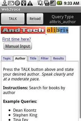 Play Web2Voice for Alibris