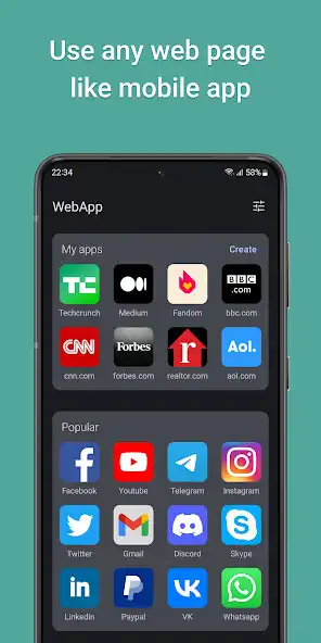 Play Web App - Lite Private Browser  and enjoy Web App - Lite Private Browser with UptoPlay