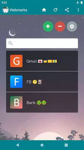 Play Webmarks: Website Bookmarks as an online game Webmarks: Website Bookmarks with UptoPlay