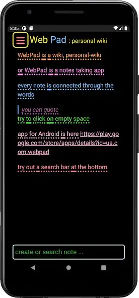 Play WebPad - personal wiki  and enjoy WebPad - personal wiki with UptoPlay