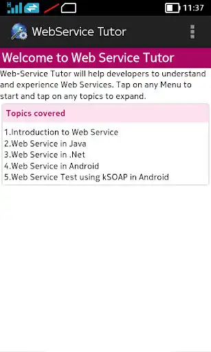Play Web Service Tutor  and enjoy Web Service Tutor with UptoPlay