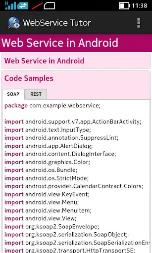 Play Web Service Tutor as an online game Web Service Tutor with UptoPlay