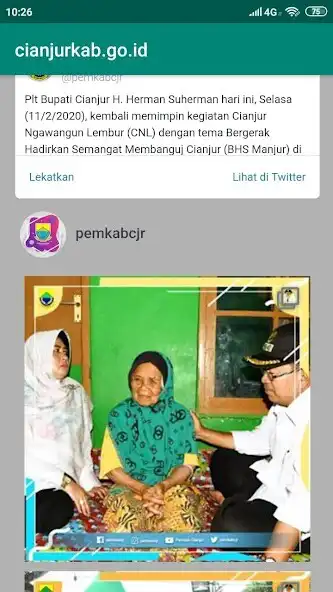 Play Website Pemkab Cianjur as an online game Website Pemkab Cianjur with UptoPlay