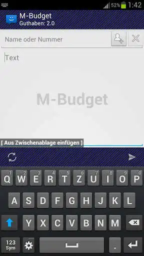 Play APK WebSMS: M-Budget Connector  and enjoy WebSMS: M-Budget Connector with UptoPlay com.rothconsulting.android.websms.connector.mbudget