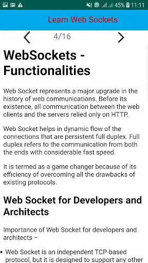 Play WebSockets Tutorial as an online game WebSockets Tutorial with UptoPlay