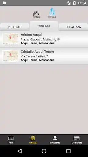 Play Webtic Ariston e Cristallo Cinema  and enjoy Webtic Ariston e Cristallo Cinema with UptoPlay