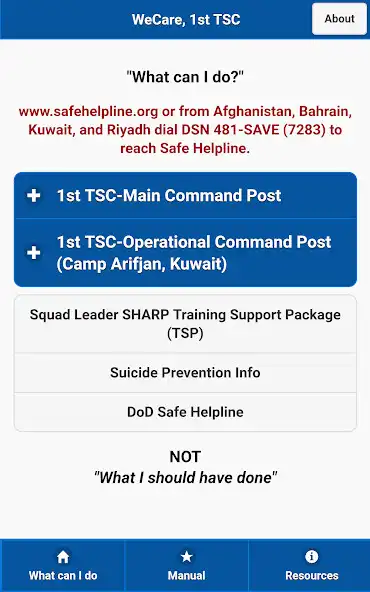 Play WeCare, 1st Theater Sustainment Command  and enjoy WeCare, 1st Theater Sustainment Command with UptoPlay