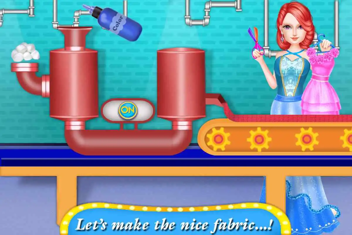 Play Wedding Bridal Clothes Factory games for girls