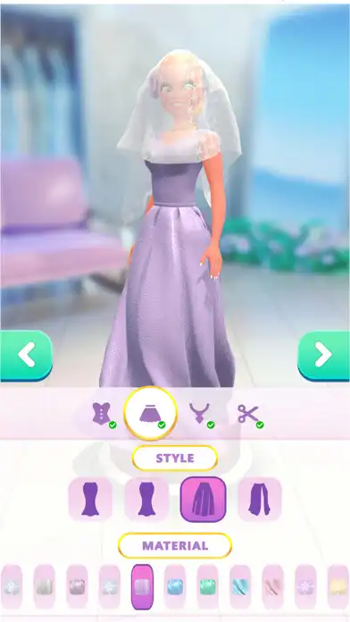 Play Wedding Dress DIY as an online game Wedding Dress DIY with UptoPlay