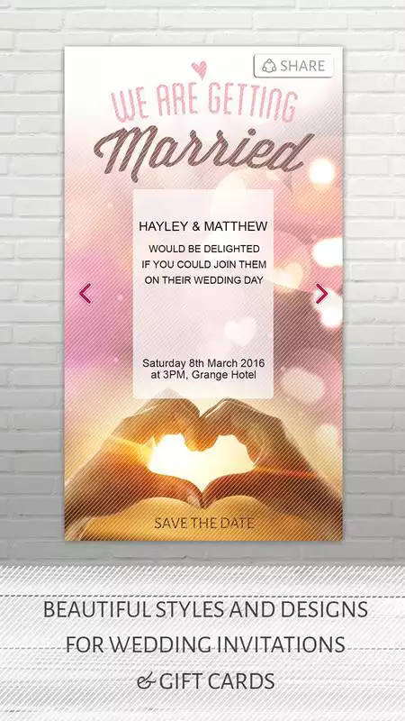Play Wedding Invitation Gift Cards
