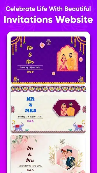 Play Wedding invitation website app as an online game Wedding invitation website app with UptoPlay