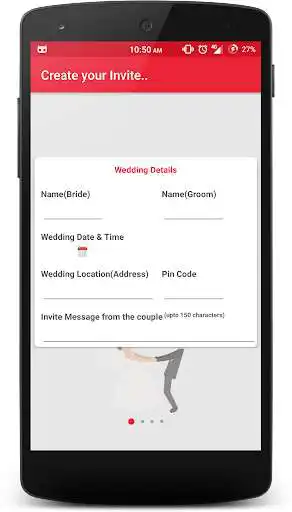 Play Wedding Invites as an online game Wedding Invites with UptoPlay