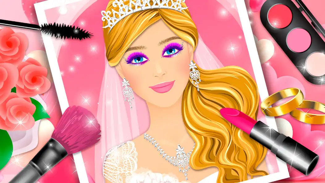 Play Wedding Makeup Games for girls as an online game Wedding Makeup Games for girls with UptoPlay