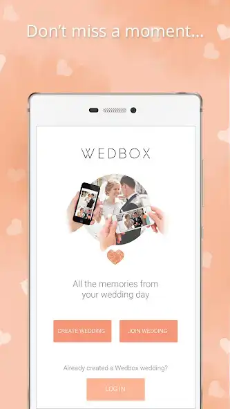 Play Wedding Photo App by Wedbox Collect photos/videos  and enjoy Wedding Photo App by Wedbox Collect photos/videos with UptoPlay