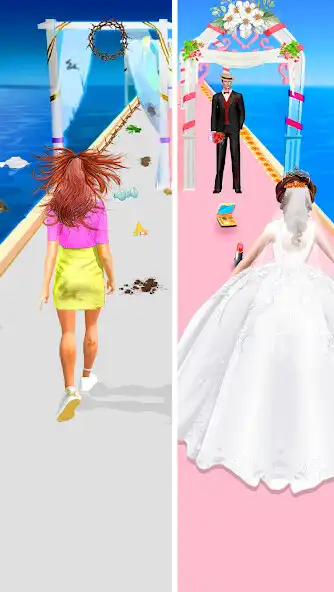 Play Wedding Race - Wedding Games as an online game Wedding Race - Wedding Games with UptoPlay