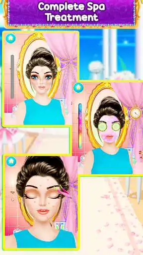 Play Wedding Saloon: Dressup & Makeup, Color by Number as an online game Wedding Saloon: Dressup & Makeup, Color by Number with UptoPlay