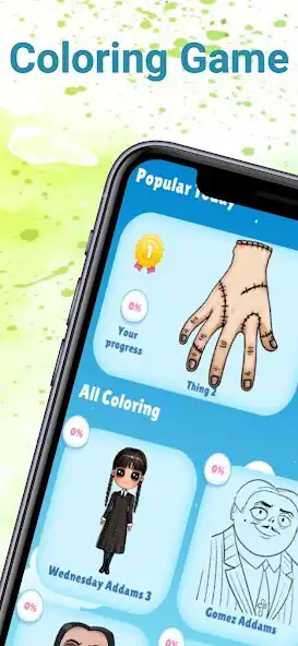 Play Wednesday Addams coloring book  and enjoy Wednesday Addams coloring book with UptoPlay