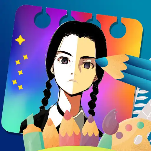 Play Wednesday Addams Coloring Game APK