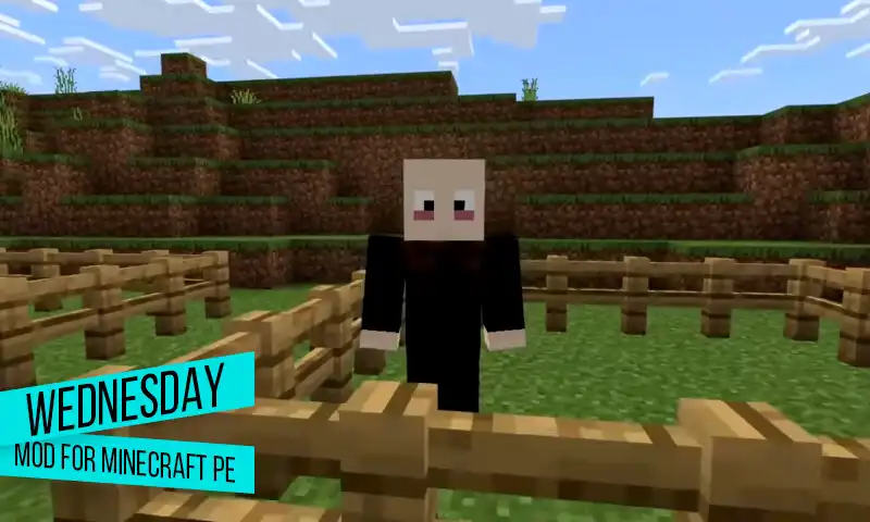 Play Wednesday Addams MOD For MCPE  and enjoy Wednesday Addams MOD For MCPE with UptoPlay