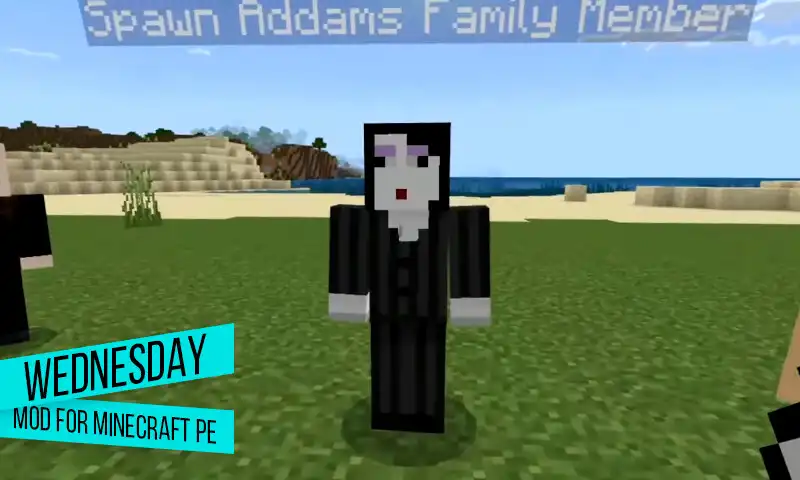 Play Wednesday Addams MOD For MCPE as an online game Wednesday Addams MOD For MCPE with UptoPlay