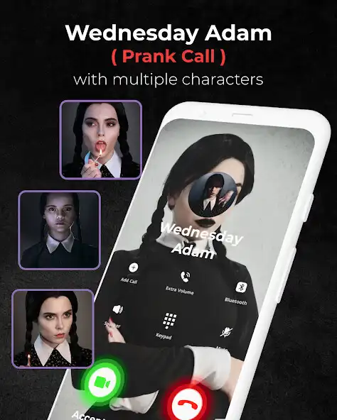 Play Wednesday Addams Prank Call as an online game Wednesday Addams Prank Call with UptoPlay