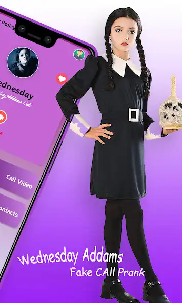 Play Wednesday Addams Prank Call V as an online game Wednesday Addams Prank Call V with UptoPlay