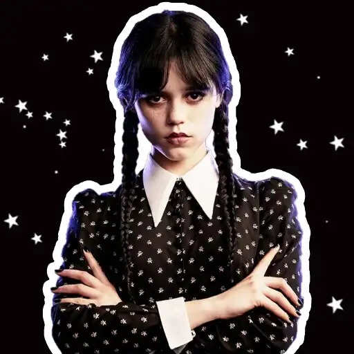 Play Wednesday Addams Stickers WTS APK