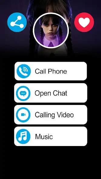 Play Wednesday fake call and chat  and enjoy Wednesday fake call and chat with UptoPlay