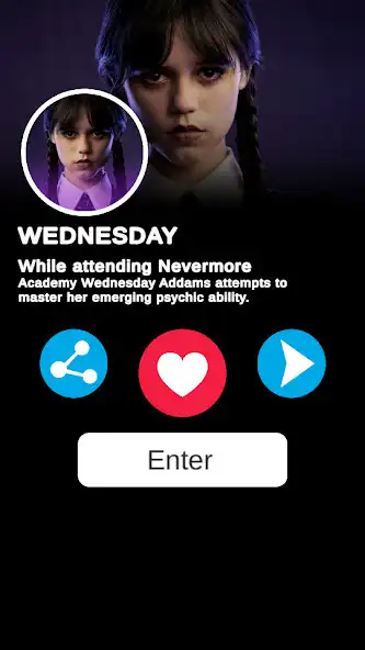 Play Wednesday fake call and chat as an online game Wednesday fake call and chat with UptoPlay