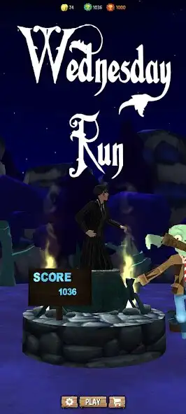 Play Wednesday run adventure  and enjoy Wednesday run adventure with UptoPlay