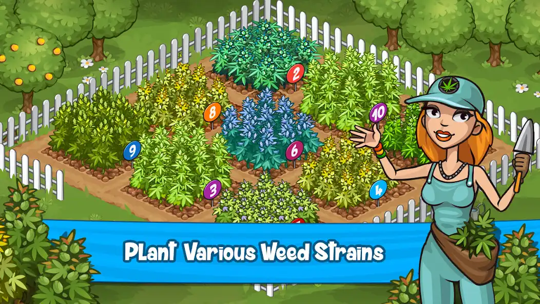 Play Weed Farm Tycoon: Ganja Paradise as an online game Weed Farm Tycoon: Ganja Paradise with UptoPlay