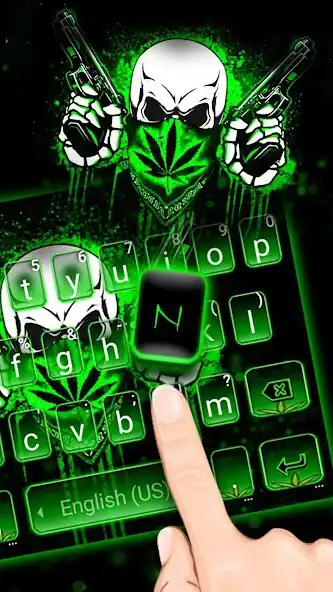 Play Weed Guns Skull Keyboard Theme as an online game Weed Guns Skull Keyboard Theme with UptoPlay