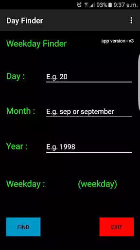 Play Weekday Finder  and enjoy Weekday Finder with UptoPlay