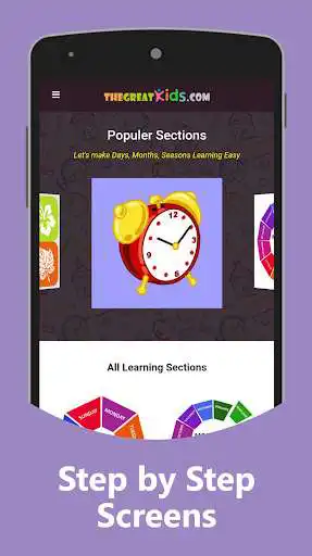 Play Weekdays Months Clock for Kids